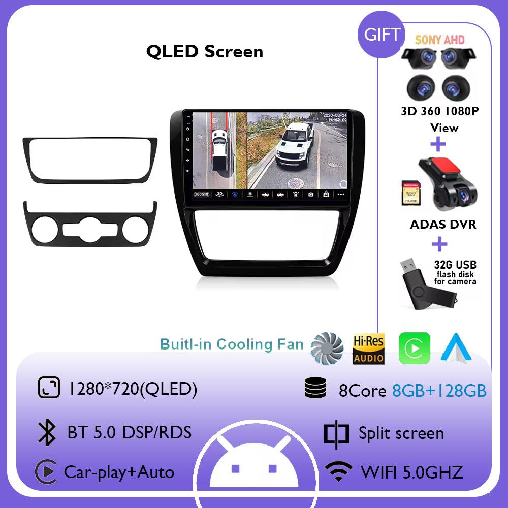 10inch Car Radio For Volkswagen VW Jetta 6 MK6 2011 - 2018 Wireless Carplay Android Auto Multimedia Player Car Stereo Navigation