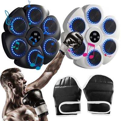 Music Boxing Machine Music Boxing Puncher Wall Mounted Workout Boxing Target Machine Type C Charging with Gloves for Kids Adults
