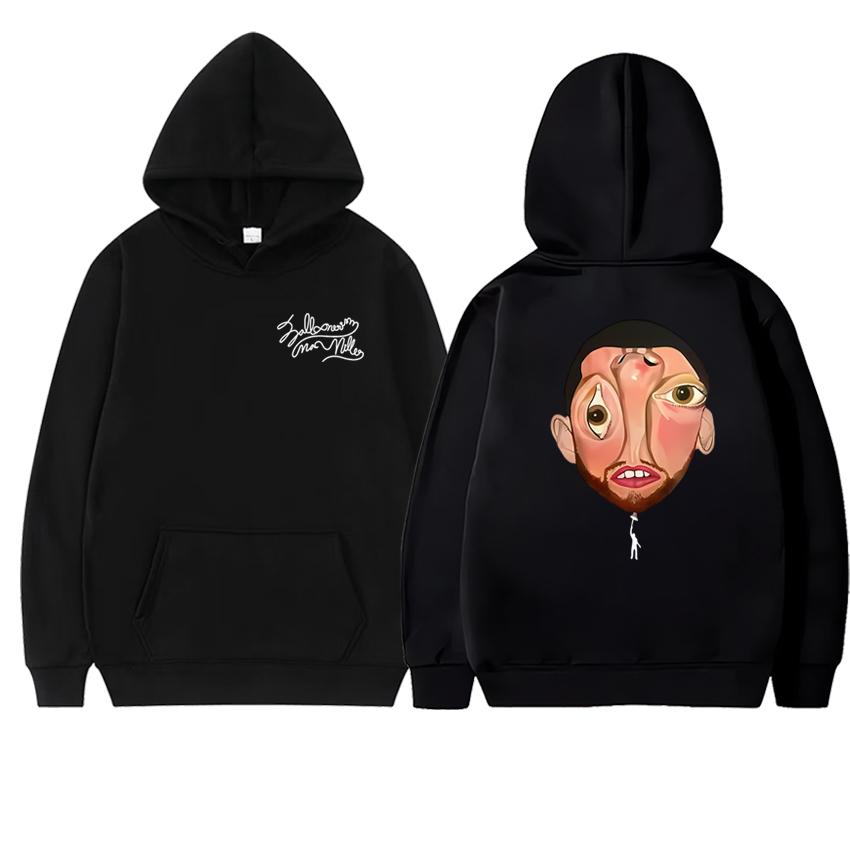 Nové album Macc Miller Balloonerism 2025 Oboustranně potištěná mikina s kapucí Unisex harajuku módní pulovr Pánská dámská fleecová mikina