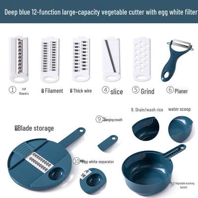 12-in-1 Multi-functional Vegetable Chopper & Shredder