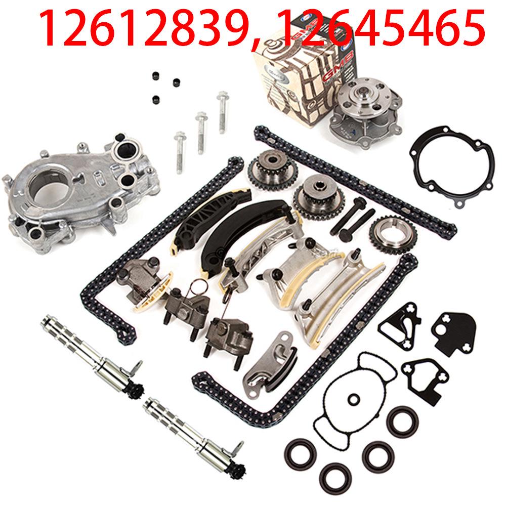 

Timing Chain Kit with Oil Pump, Water Pump, and Solenoid Valve for Suzuki & Cadillac 3.6 Engine Polarlander