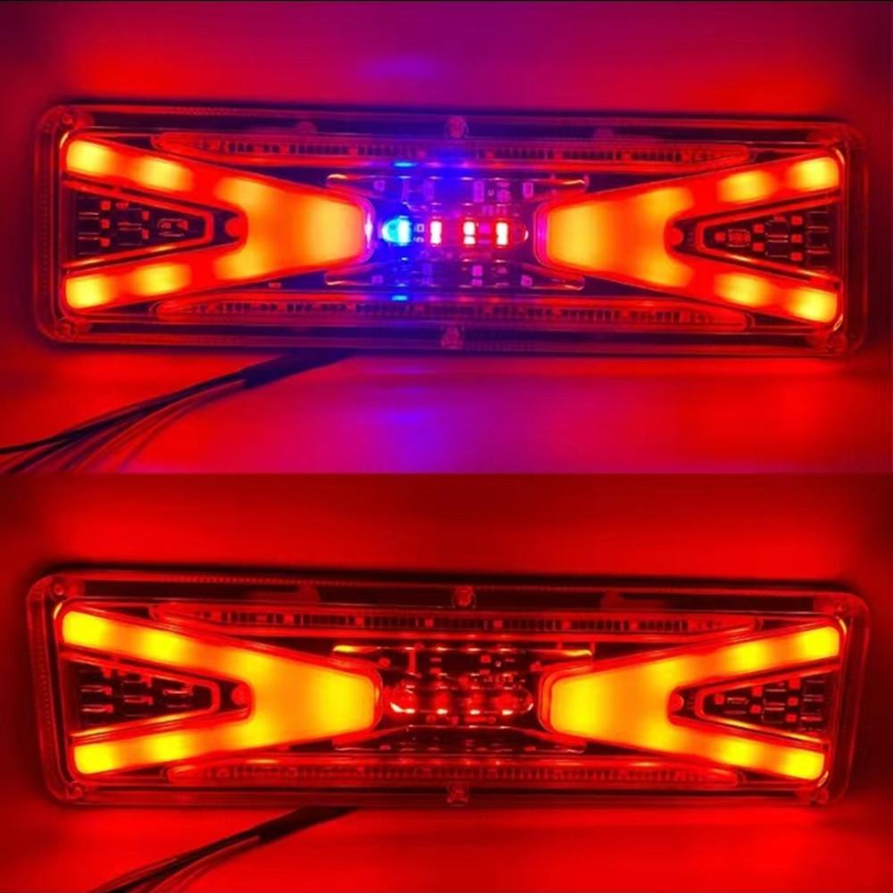 2PCS LED Trailer Tail Light Car Truck LED Night Running Lights Turn Signal Brake Stop Taillight for Truck Camper Van 12V 24V
