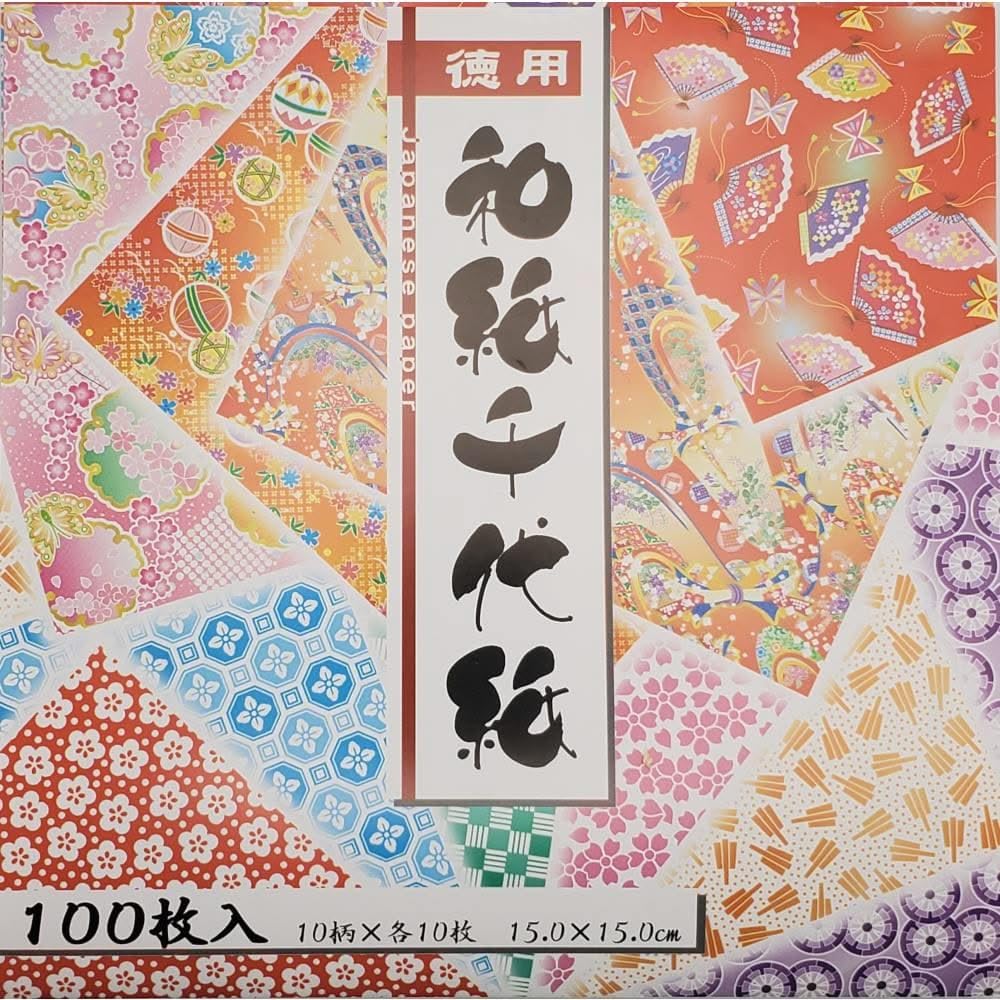 Toyo Washi Paper Chiyogami Value 15cm square 10 patterns 100 sheets 18033