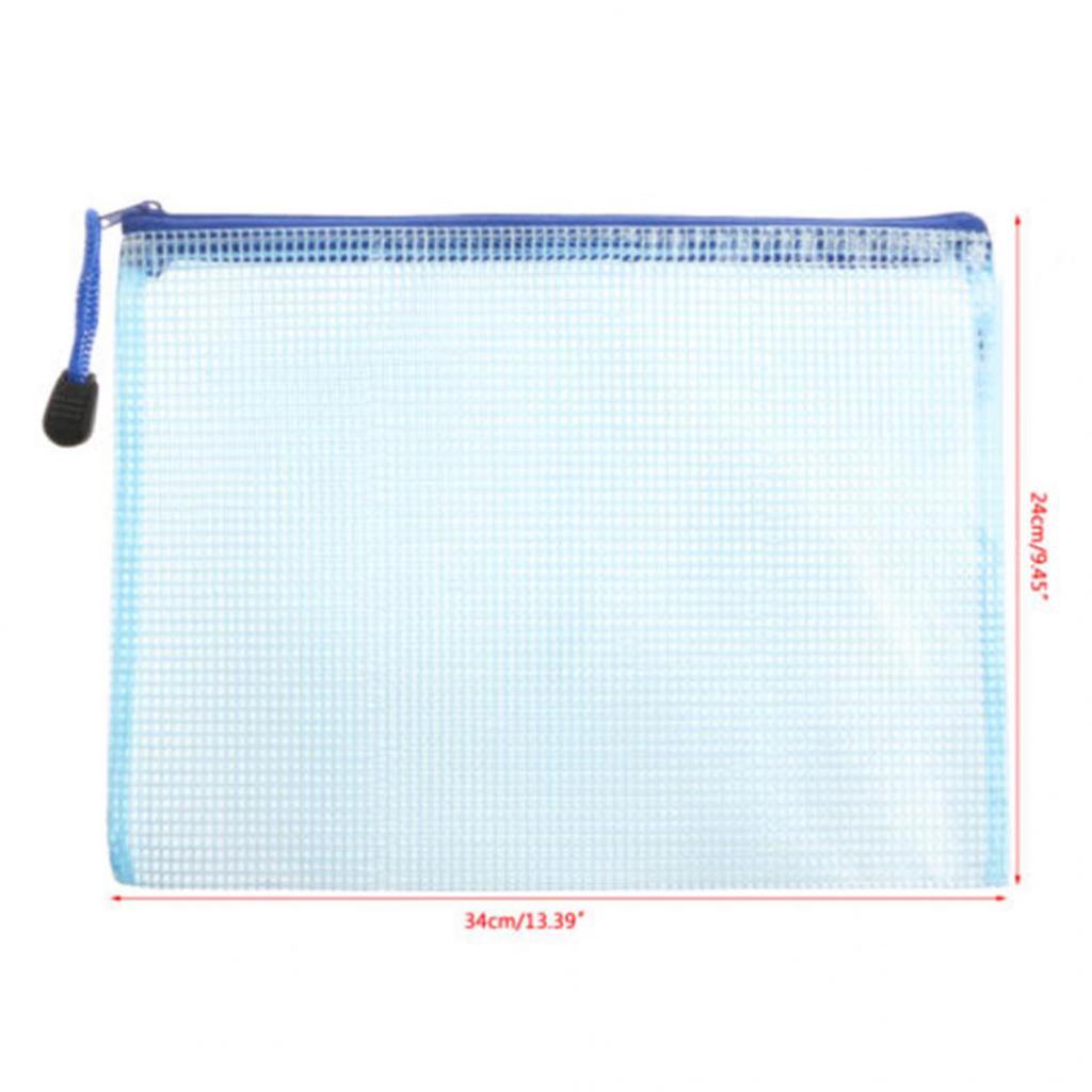 Document Bag A4 Zipper File Pocket Storage Office School Supply Waterproof Case
