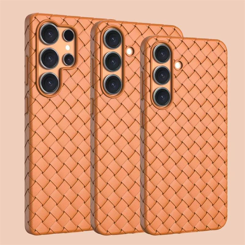 High-end business woven pattern Samsung Galaxy s11 phone case s11ultra solid color s11plus soft