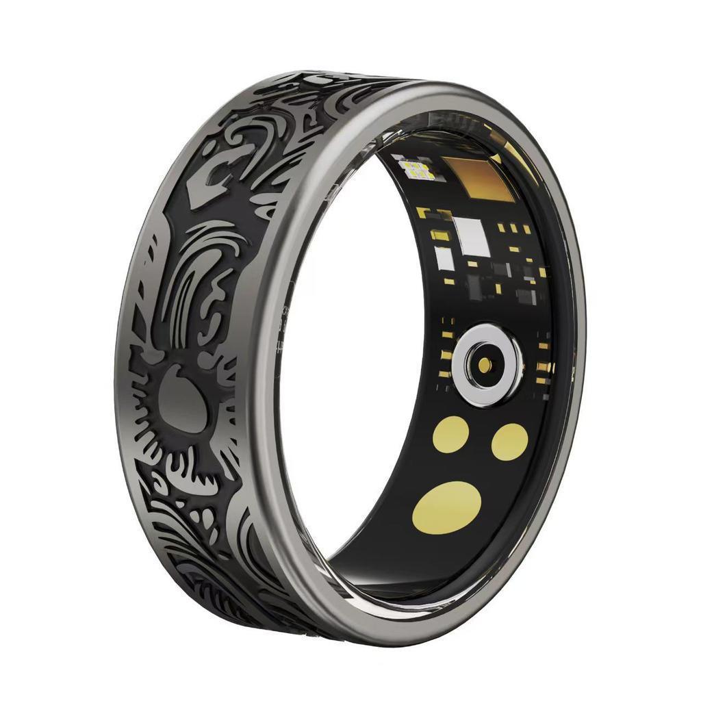 W9 Retro Smart Ring: Heart Rate, Blood Oxygen, Sleep & Calorie Tracker