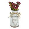 Flower Arrangements Home Decoration Shabby Chic Flower Vase Vintage Country Style Artificial Flowers Bucket Holder
