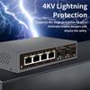 2,5 Gbit/s Ethernet-Switch 4 Ports 2500 Mbit/s Netzwerk-Switcher 2 Ports SFP+ Steckplatz 10G Home Lab Hub Internet-Splitter Plug and Play