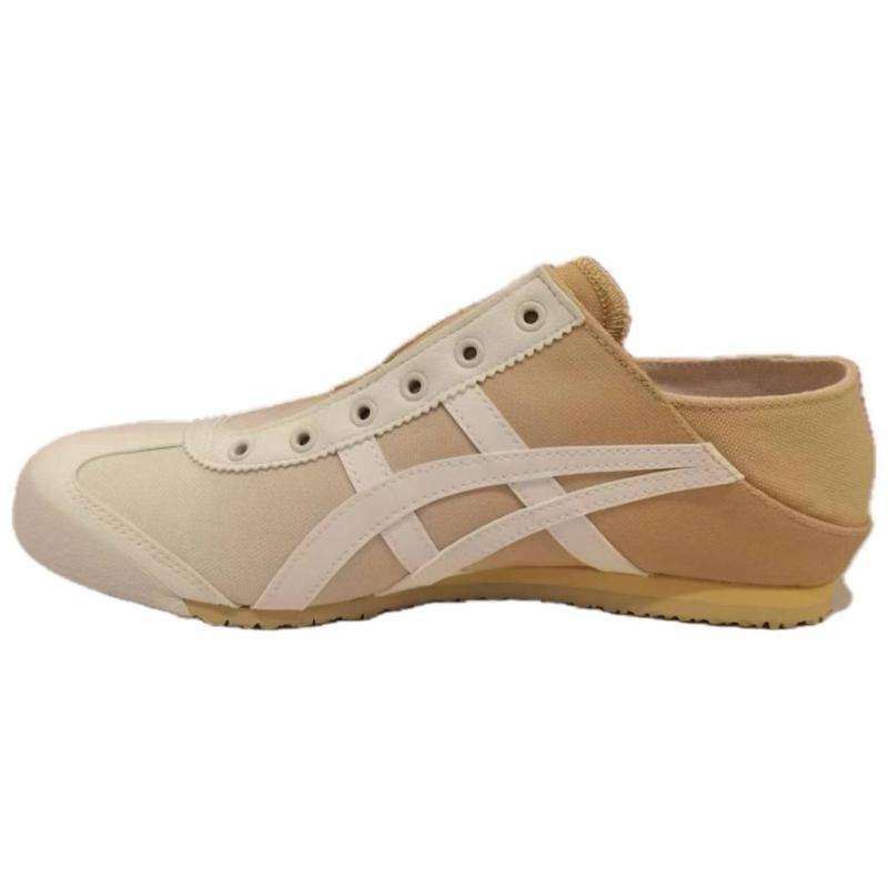 Onitsuka Tiger MEXICO 66 Anti Slip Wear Resistant Low Top Casual Shoes Unisex Yellow White Sneakers 1183C262-100