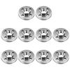 10Pieces Heavy Duty Universal Angled Grinder Backing Plates for 100mm Models Four Hole Hex Design Alloy Material Secure