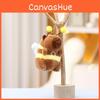 Toy Capybara Plush Keychain Stuffed Animal Doll Cartoon Gift Decoration Cute