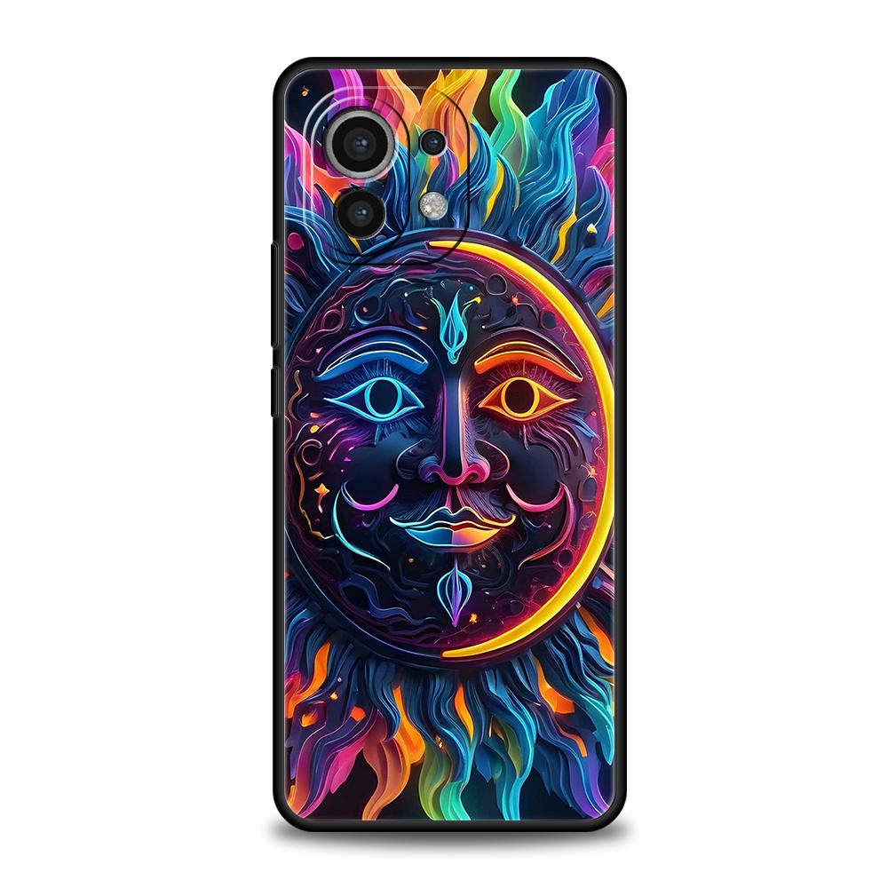 Moon Sun Phone Case Cover for Xiaomi Mi 15 14 13 12 11 Ultra 14T 13T 12T 11T 10T Pro Lite 5G Shockproof Silicone Capas Funda Bag