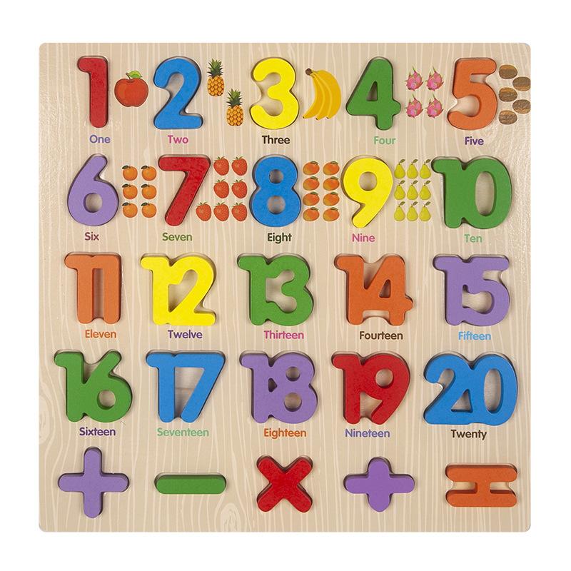 Wooden Puzzle Toddler Wooden Puzzle Early Education Alphanumeric Shape Puzzle Toddler Learning Puzzle Toy