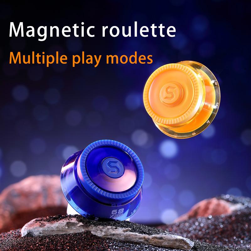 Magnetic Lucky Roulette EDC Ratchet Fidget Spinner Finger Toy Adult Stress-relieving Toy ADHD Tool Gift for Kids