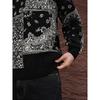 GXG Men's Pattern Patchwork Casual Sweater