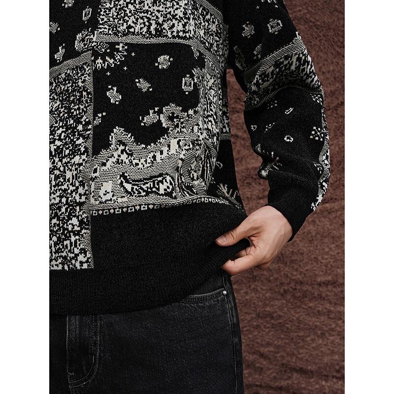 GXG Men's Pattern Patchwork Casual Sweater