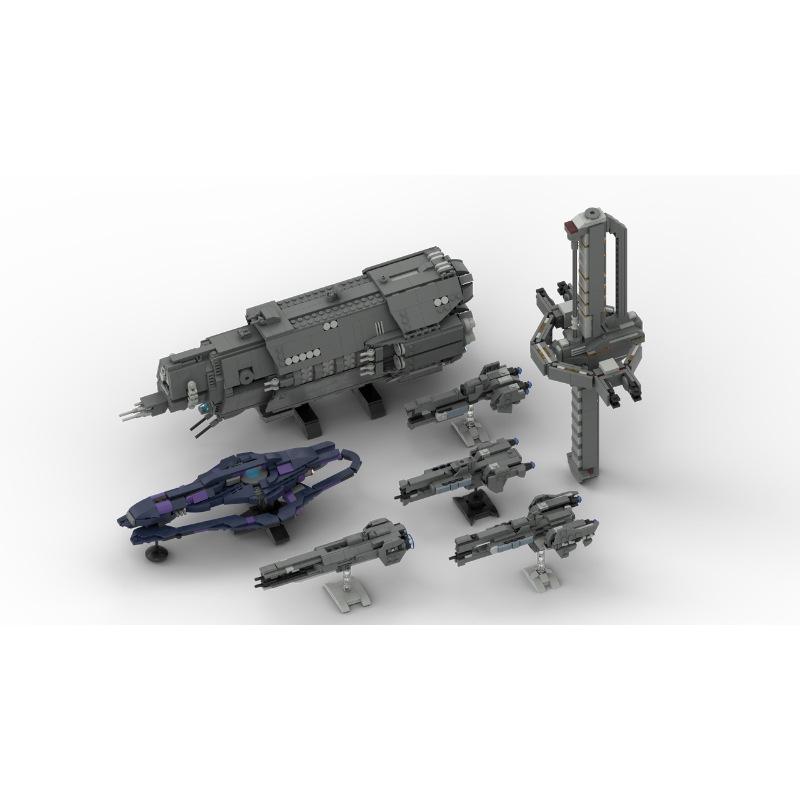 MOC-38471 Halo Series Pillar of Autumn Cruiser | 1:3500 Scale Model