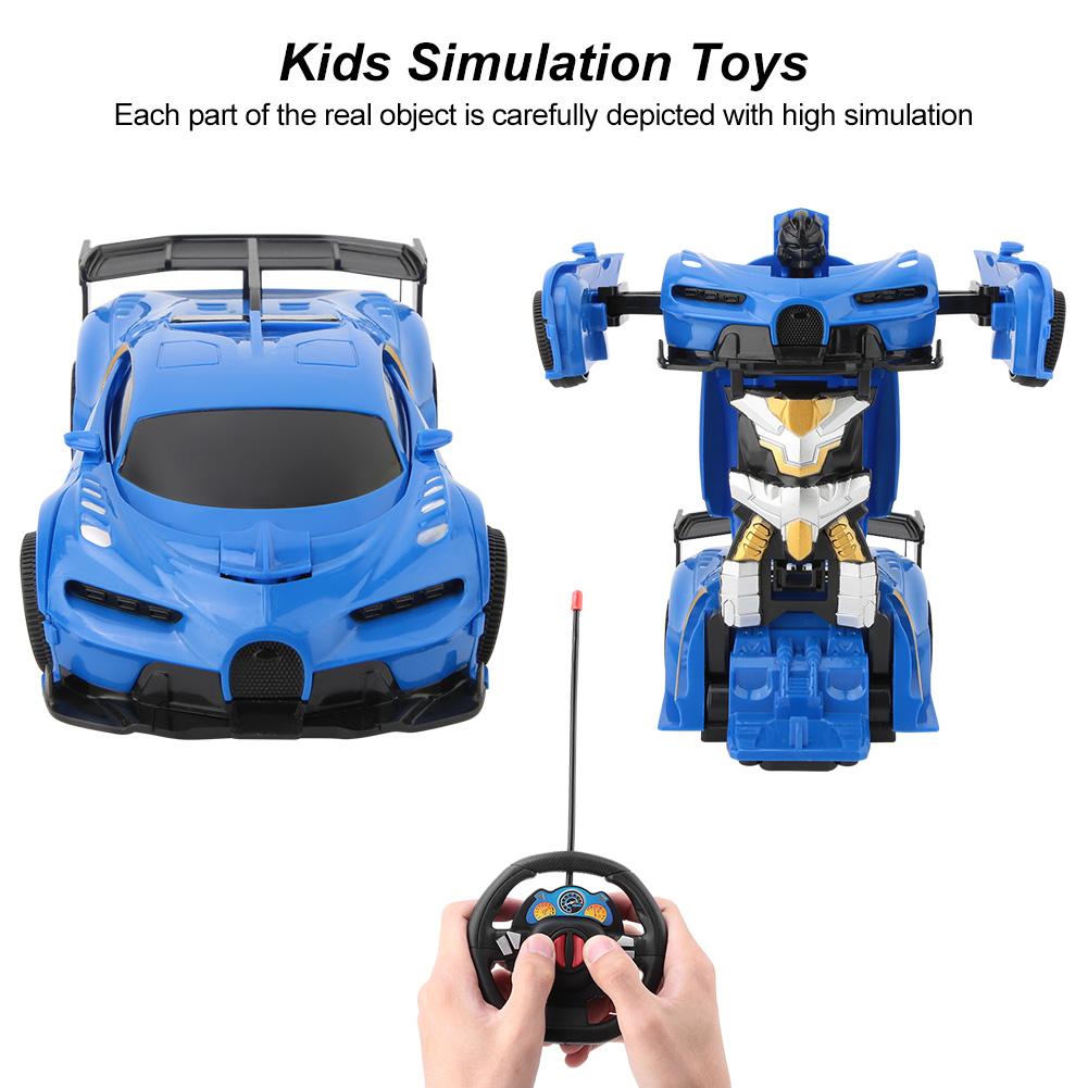 1:22 Electric Remote Control Toy Transforming Car Model Kids Simulation Toys Dark Blue