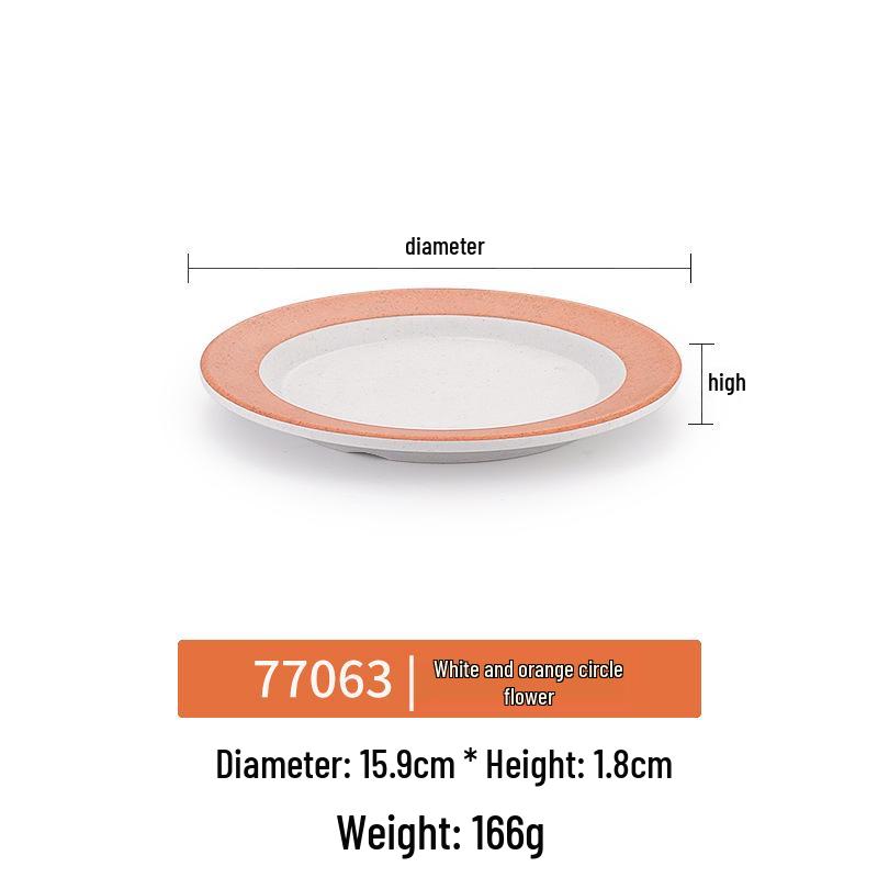 Imitation Porcelain Melamine Round Plate for Hotel & Restaurant