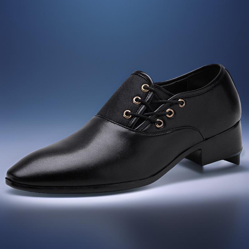 

2025 large size autumn new men s casual leather shoes men s British small leather shoes men s shoes breathable men s shoes 38