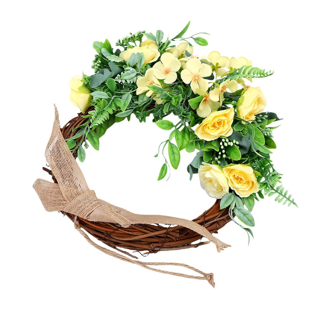 Faux Half Wrth Spring Yr Round Artificial Floral Wrth for Farmhouse Front Door Porch Wedding Decor