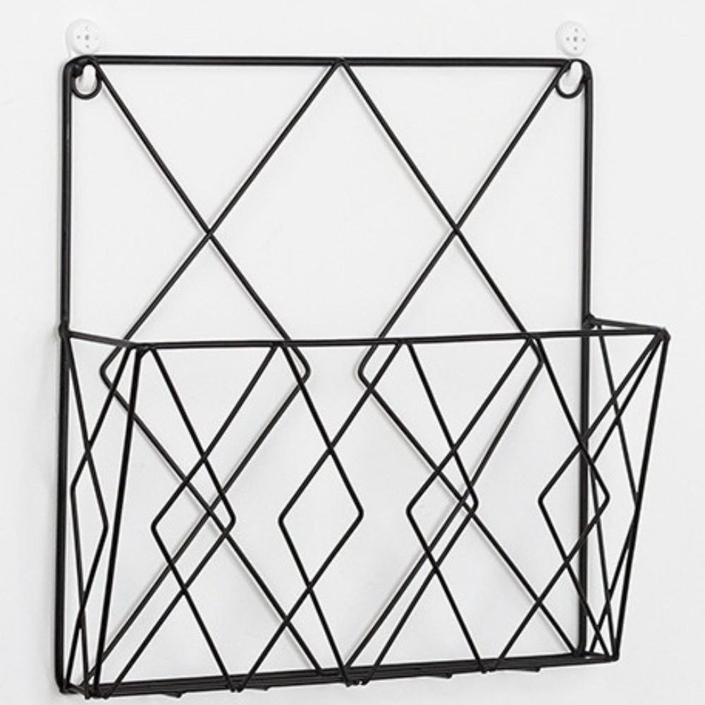 Metal Wall Files Folder Iron Wire Door Hanging Organizers Bookshelf Tabletop Display Stand  Office