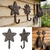 Sun Or Star Shaped Iron Wall Hook Ideal For Gifts And Decoration Hanger For Bedroom Living Room Garden