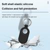 Silicone Case Case Cover Shell Waterproof Soft Protective Sleeve Skin Cover Anti-Scratch with Keychain for Galaxy SmartTag2