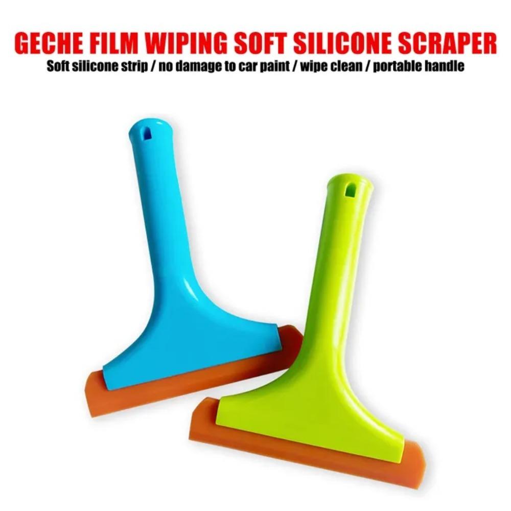 Flexible Silicone Squeegee Mini Water Wiper Shower Household Gadgets Car Glass Wiper Windshield Window Clean Tool with Hanging