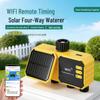 Solarbetriebener intelligenter WiFi-Tropfbewässerungs-Timer: 4-Wege Automatisches Blumenbewässerungssystem