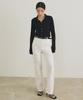 Lingseoul Button Classic Cotton Pants-Ivory