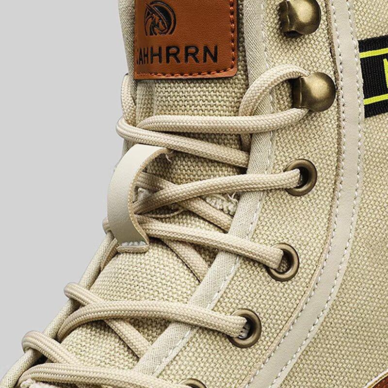 Fashion Versatile Men's High Top Canvas Shoes Breathable Comfortable Sneakers Casual Shoes Walking Shoes Hip Hop Sneakers for Teens