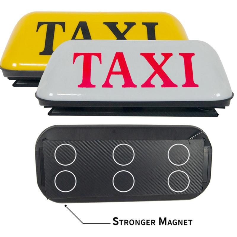 Magnetic Taxi Light Waterproof Taxi Roof Sign Taxi Cab Sign Lamp LED Taxi Board Light Sign Indicator Lamp Quick Install