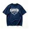 Vintage Super Dad Graphic TShirt For Unisex Fathers Day Gift Retro Distressed Print Cotton Casual Short Sleeve Tees Harajuku Y2k