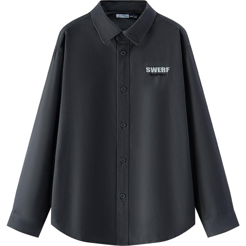 Semir Snoopy Collaboration Men s Embroidered Loose Long-Sleeve Shirt M