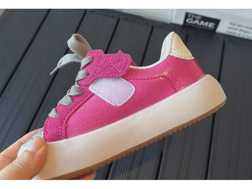 Girls' and Boys' Sequined Star Low-Top Sneakers - 2024 Spring/Autumn Lightweight Breathable Sports Shoes Trend