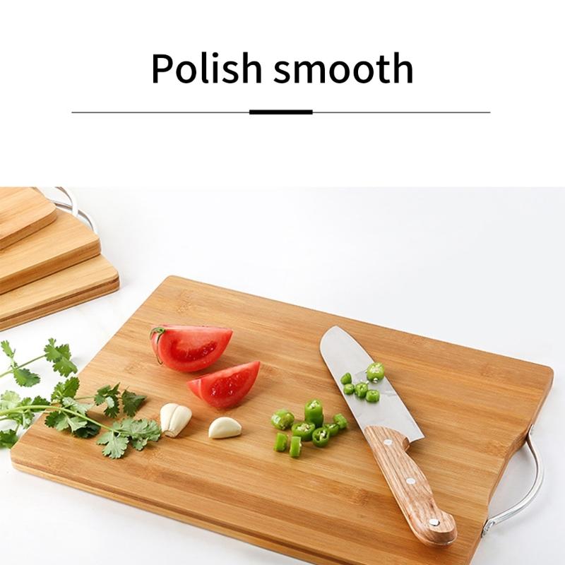 3Pcs Thick Wood Chopping Board Kitchen Household Serving Board Double Sided Rectangular Cutting Board Cheese Steak Tray