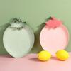 4Pcs Reusable Snack Serving Plate Plastic Food Tray Creative Candy Plate  Kitchen
