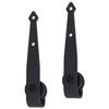 Kit de porte coulissante - vidaXL - 183 cm - Acier au carbone - Couleur noir - 20 kg max