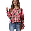 Women's Casual Shirts Long Sleeve Tops Button Up V Neck Loose Knit Fall Favorites For Women