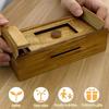 1 Stück Holzpuzzle Spardose mit Geheimfach für Erwachsene Weihnachtsgeschenk Geeignet für Geburtstag Überraschungsgeschenk Spardose