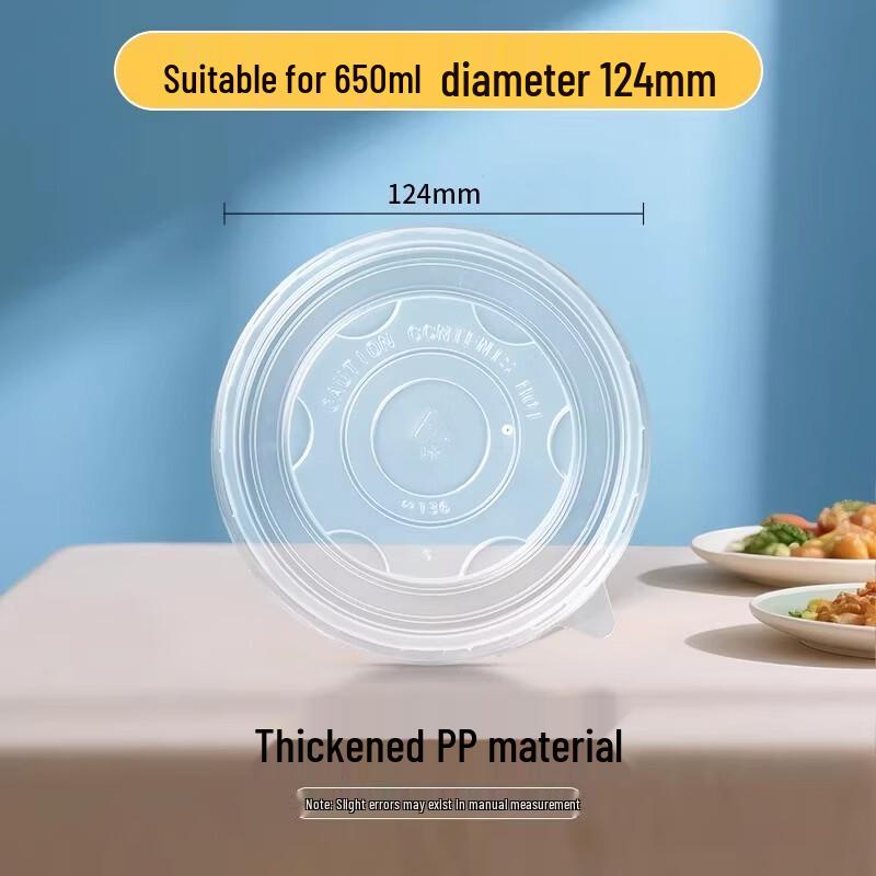 

Disposable Bowl Lids 124mm Diameter (200 Count)