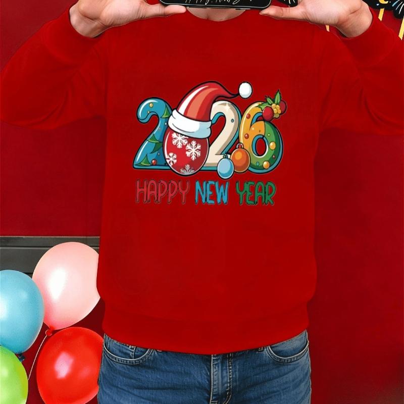 

2026 Casual Crew Neck Hoodie for Men, Versatile & Durable XXL червоний