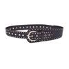 Vintage Women's Waist Belt PU Leather Dress Jeans Waistband Trendy Rivet Leather Belt  Female