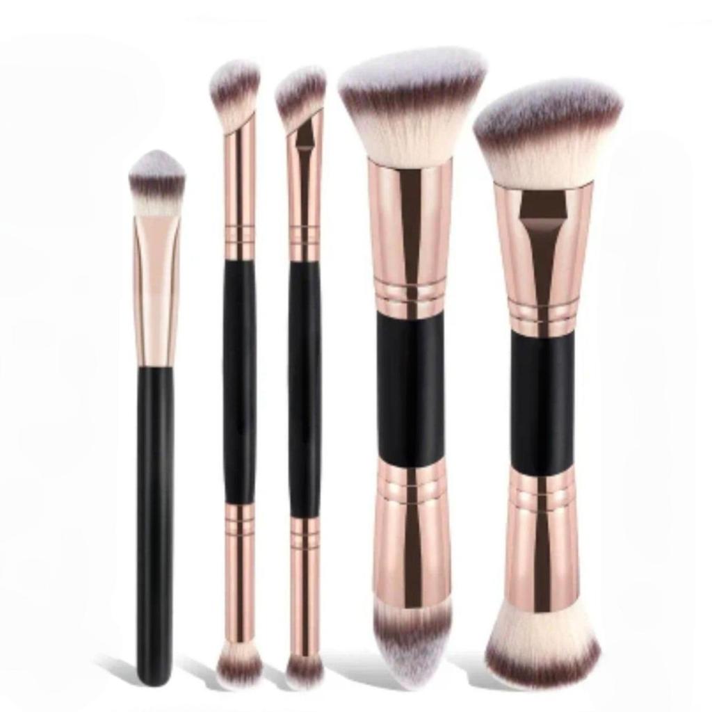 Double Head Foundation Blush Brush Single Three-Color Soft Hair Beauty Tool Grooming Brush Loose Powder Brush Makeup Brush