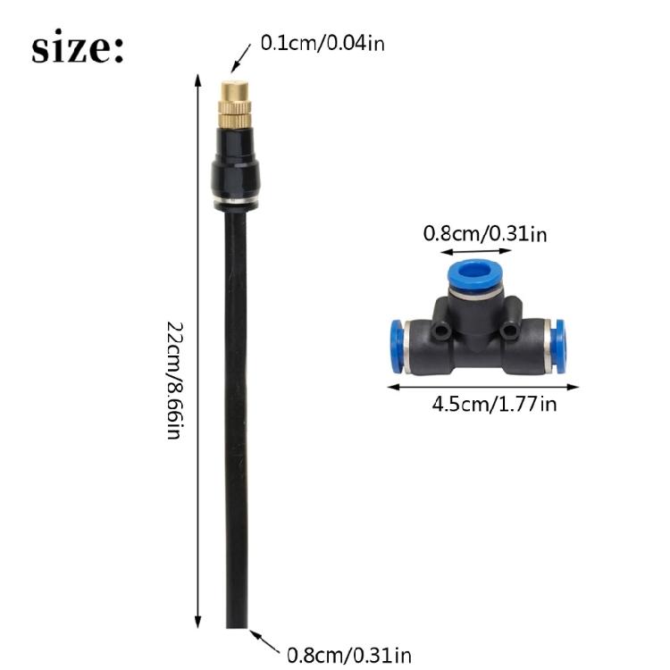 High Pressure Nozzles for Outdoor Water for Mister Cooling System Patio Plant Ga