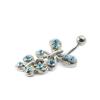 Les Trésors De Lily [I1199] - Turquoise 'Butterflies' Body Piercing