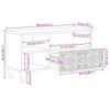 TV Cabinet with Shelf White 80 x 33.5 x 46 cm Solid Mango Wood