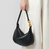 Genuine Leather: A Niche Designer's High-end Underarm Bag, Moon Shoulder Bag, Women's Bag