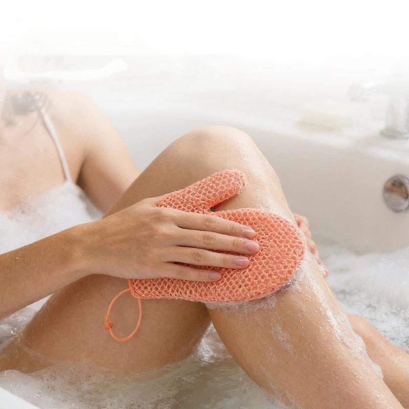 New Honeycomb TPU Exfoliating Shower Glove - Quick-Drying Body Scrubber Sponge For Bathroom